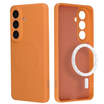 imoshion Hoesje - Geschikt voor Samsung Galaxy S26 - Color Backcover met Magnetische Ring - Oranje