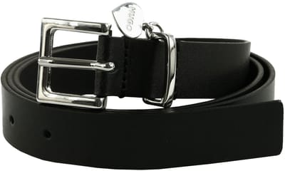 HUGO Leren Riem Tailleband Amelia H Leather Belt W85 Black Zwart