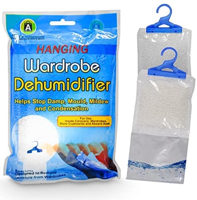 ARIANA HOMEWARE® 12 x Kledingkast Ontvochtiger Stop Vocht Vochtige Remover Luchtontvochtigers voor Vochtig, Schimmel, Vocht in Slaapkamer, Badkamer, Kelder, Garage, Kleerkasten, Caravan, Kantoor, 210g Pak van 12
