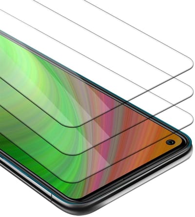 Cadorabo 3x Screenprotector geschikt voor WIKO VIEW 5 PLUS - Beschermende Pantser Film in KRISTALHELDER - Getemperd (Tempered) Display beschermend glas in 9H hardheid met 3D Touch