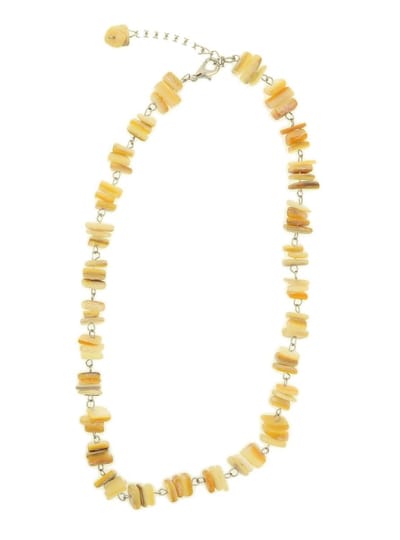 Behave - Beige bruine schelpen ketting 40 cm
