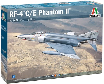 Italeri Modelbouwpakket Vliegtuigen - 1477 RF-4C/E Phantom II - Amerikaans Verkenningsvliegtuig Plastic - 1:72 - Modelbouw