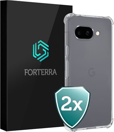 Hoesje 2 Stuks - Geschikt voor Google Pixel 9a - Sterk & Shockproof - Back Cover - Siliconen Case - Telefoon Hoes Shock Proof - Transparant