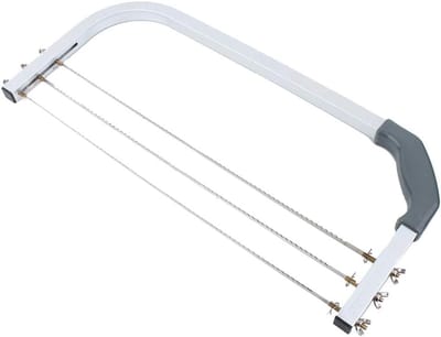 Taartsnijder Verstelbaar - Bakgereedschap RVS - Accuraat Taarten Snijden - Draadhoogte Instelbaar - 54 x 25 x 4 cm - Zilverkleurig