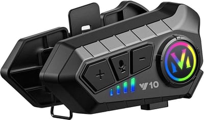 Motor-intercomhelm Bluetooth-headset Stemassistent-ondersteuning Dubbele ruisonderdrukking High Definition Bellen Muziek luisteren tegelijkertijd navigeren