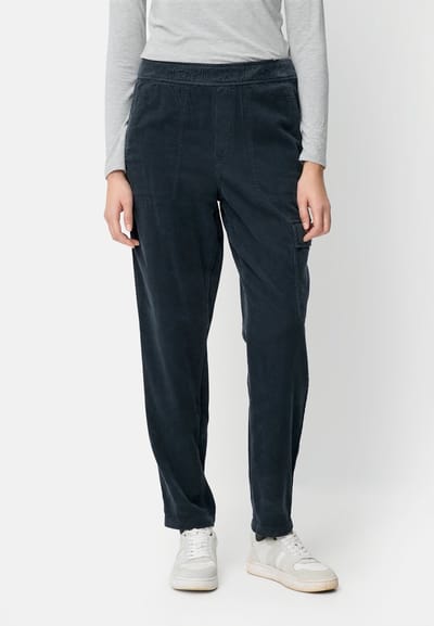 camel active Cargo broek gemaakt van puur katoen - Maat womenswear-27/30 - Middernachtblauw
