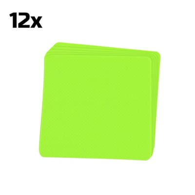 Zelfklevende Antislip Stickers GLOW IN THE DARK - Vierkant 3-Delig - Antislip Strips 12 Stuks - 8x8 CM - Douche/Bad/Trap Plakstrip