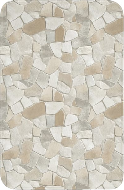 WC mat 40x60 cm - Antislip - Mozaïek - Stenen - Beige - Toiletmat - Vloermat - Douchemat - Toilet tapijt - Toiletmatten