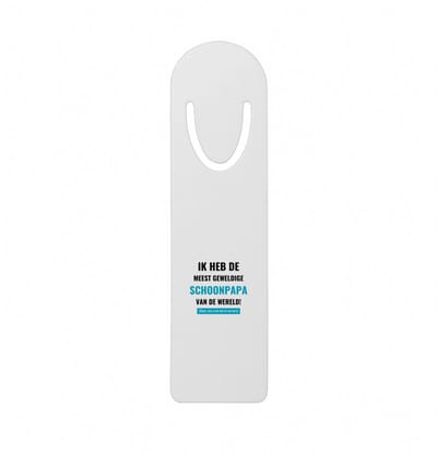 Hacebo® - ik heb de meest geweldige schoonpapa van wereld (klopt, deze mok heb ik van hem) metalen boekenlegger - de meest geweldigste schoonvader - vader cadeautjes - vaderdag Bladwijzer boekenleggers - 12.7 cm x 3.2cm