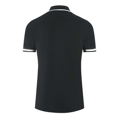 Aquascutum Unisex Volwassenen London Union Jack Poloshirt (Zwart)