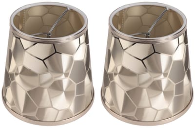 JeiibrZui 2-pack hanglampenkappen, hoogwaardige gouden kappen, zachte lichtverspreiding, geschikt voor tafellampen en stoelpootlampen