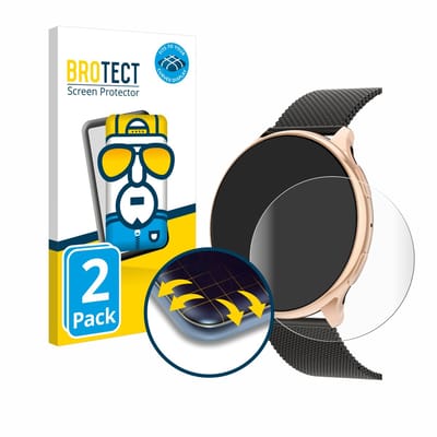 BROTECT - Screenprotector voor RifePhi SmartWatch 1.39" - Folie Beschermfolie transparant volledig dekking - 2 Stuks