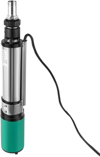 24V Zonne-Energie Diepe Put Pomp - Waterpomp - 320W Dompelpomp - 5m³/h Maximaal - Dc Schroef - Vijver Irrigatie Pomp