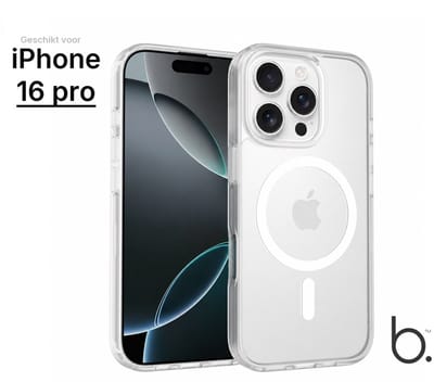 Brosendaal Hoesje - Geschikt voor Apple iPhone 16 Pro – Transparant – MagSafe-compatibel Telefoonhoesje – Ultradun en maximale Valbescherming