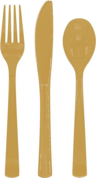 Herbruikbaar bestek - 18st Goud