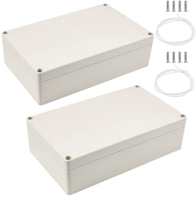 Waterdichte Elektronische Projectdoos IP65 - 2 Stuks ABS Buiten Junction Box voor DIY Elektronica (200 x 120 x 55 mm) - Perfect voor Behuizing en Bescherming