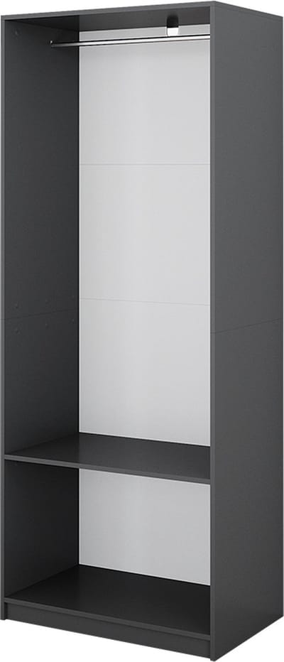 Vicco Elmo Kledingkast – 80 x 200 cm Antraciet