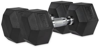 VirtuFit Hexa Dumbbell Pro Set - 2 x 27,5 kg - Hexagon Dumbbell - Krachttraining - Set van 2
