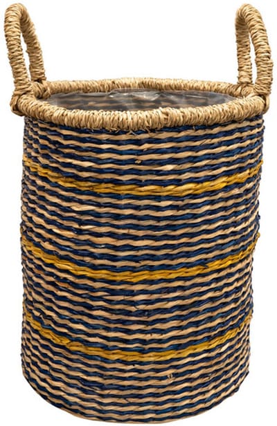 Ter Steege Plantenmand voor Binnen Zeegras Beige-Multicolour D 31 cm H 31 cm Opening 28 cm