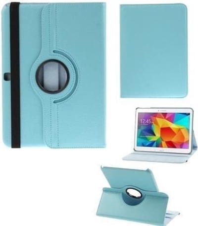 Geschikt voor Samsung Galaxy Tab E 9.6 360° draaibare hoesje Turquoise