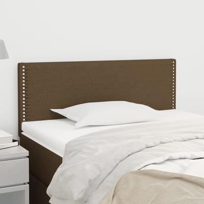vidaXL - Hoofdbord - 100x5x78/88 - cm - stof - donkerbruin