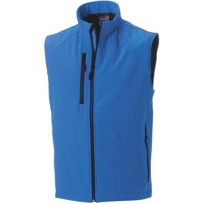 Russell Heren 3 Laags Zacht Schaaltje Giletjasje (Azuurblauw)