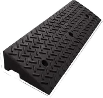 Oprijplaat Stoeprand - Drempel Oprit - Verkeer Regelen - Kabelbeheer - 100 x 38 x 14 cm - Zwart