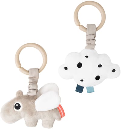 Done By Deer Happy Clouds Speeltje - 2 Stuks - Sand
