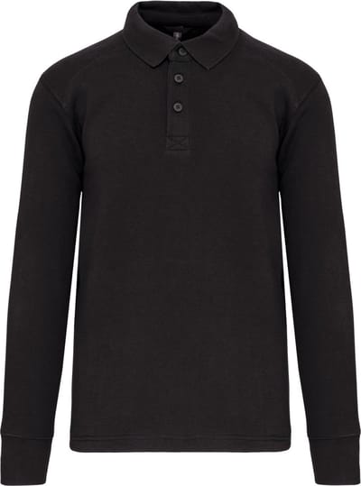 WK. Designed To Work Sweater met polokraag WK4000 - Dark Grey - XXL