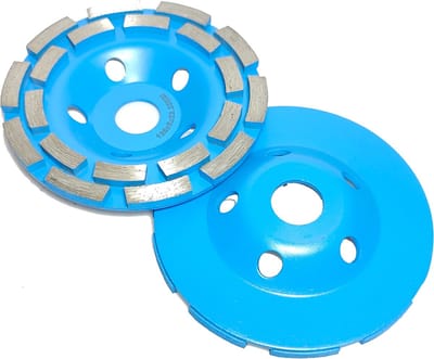 2x Double Row Diamantslijpschijf komschijf 125mm gesinterde diamantkomschijf cup diamant kom schijf slijper