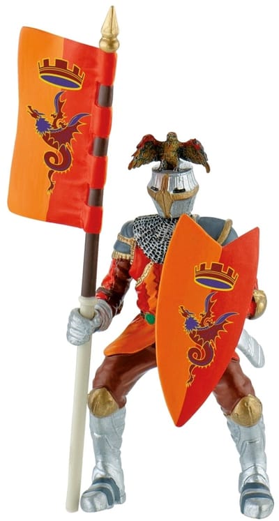 Bullyland 80782 – Speelfiguur Toernooi Ridder Rood – ca. 12,5cm – levensecht en detailrijk vormgegeven – ideaal als fantasiefiguur, decoratie of klein cadeautje voor kinderen vanaf 3 jaar