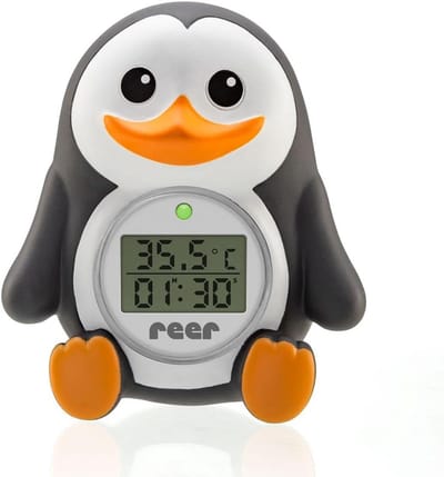 Digitale Badthermometer - Watermeter Baby - Veilig Baden - Alarm Functie - 9 7 x 4 6 cm - Pinguïn