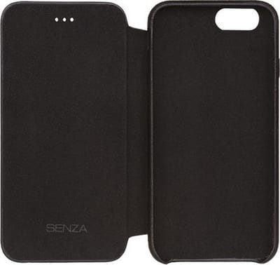 Senza Pure Skinny Leather Booklet Apple iPhone 7/8 Deep Black