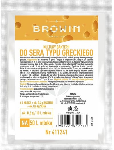 Browin - Griekse Kaasculturen - Voor 50L Melk - Liofilisatie - Glutenvrij