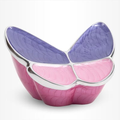 Vlinder Urn Groot 2 liter Roze Paars - Urn voor Menselijke As - Crematie Urn voor As Volwassenen - Dieren Urn voor As Crematie - Urn Hond - Urn Kat