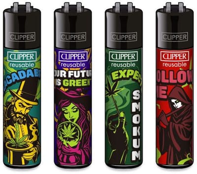 Clipper aansteker - GREEN BAIT - CP11 (4 stuks)