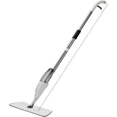 Serpillière de nettoyage paresseuse avec pulvérisateur, serpillière plate rotative pour sol, outil de nettoyage sec et humide