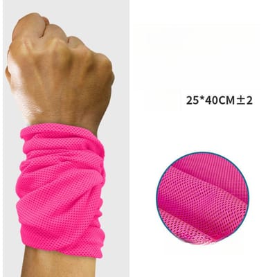 Koelende Zweetband voor de Pols Sport Polssteun - Lichtgewicht Unisex Zweetabsorberend voor Hardlopen Tennis Badminton Fitness 25x40CM