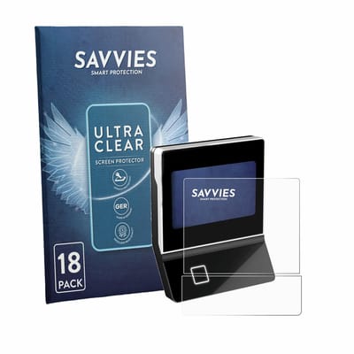 Savvies - Screenprotector voor Dormakaba Terminal 96 00 - Folie Beschermfolie transparant 18 Stuks