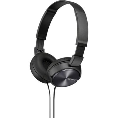 Sony MDR-ZX310 On Ear koptelefoon Kabel Zwart Vouwbaar HiFi