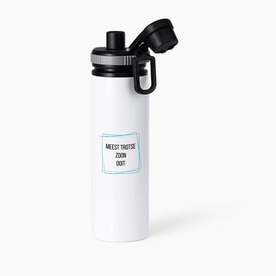 Hacebo® - meest trotse zoon ooit waterfles met draaidop grijs - Zoon - trotse zoon - verjaardagscadeau - verjaardag - cadeau - cadeautje voor zoon - zoon artikelen - kado - geschenk - gift - water fles - 850ML