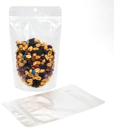 Stazakken Transparant 13x7,9x20,6cm | 113 gram met rond ophanggat (100 stuks)