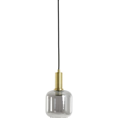 Light & Living Hanglamp Lekar Ø21cm, Antiek Brons/Smoke