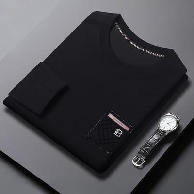 Sweat-shirt à manches longues et col rond pour homme, style coréen, décontracté, pour l'automne XXXXL gray