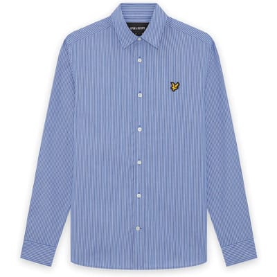 Hemd met lange mouwen en dubbele streep Lyle & Scott