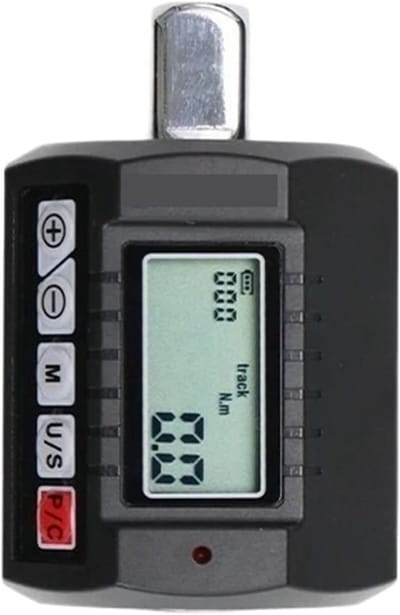 Digitale koppeladapter - Momentsleutel - Precisie Aanhaalwerk - Geluids- en Lichtalarm - 1/2'' aandrijving - Zwart