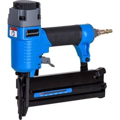 Silverline Pneumatische niet- en spijkermachine - 50 mm - lichtgewicht aluminium - soft-grip handvat - veiligheidsmechanisme