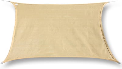 hanSe® Schaduwdoek Rechthoek Waterafstotend 3x4 m Zonnedoek Zand