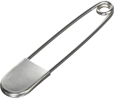 Grote veiligheidsspelden - XL spelden - Zware bevestiging - Vergrendelingssluiting - 127 cm - Zilver