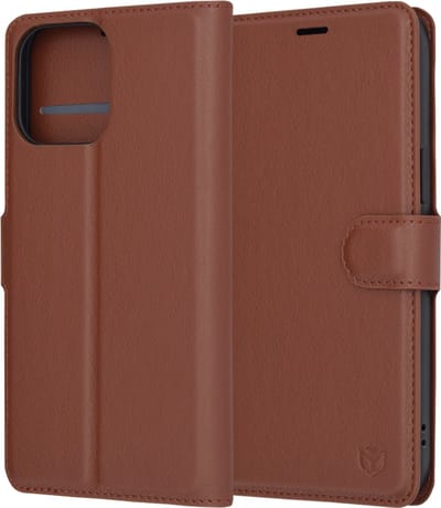 Hoesje geschikt voor Apple iPhone 14 Pro Max - Techsuit Leather Folio Book Wallet Case - Bruin
